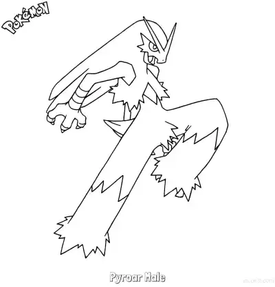 Free printable Pyroar Male Coloring Page - Free Printable Pokemon Coloring Sheets coloring page